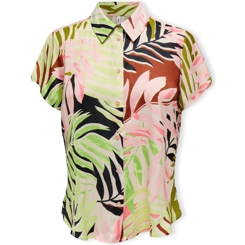 Textil Ženy Halenky / Blůzy Only Shaila Shirt S/S - Tropical Peach           