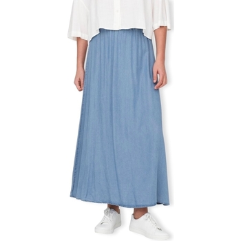 Only Krátké sukně Pena Venedig Long Skirt - Medium Blue Denim - Modrá