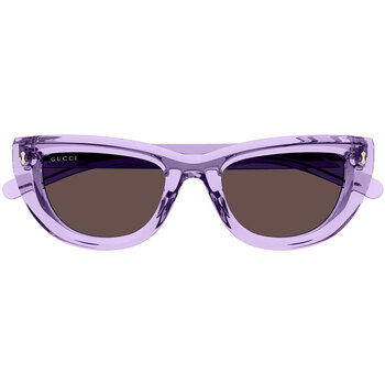 Hodinky & Bižuterie sluneční brýle Gucci Occhiali da Sole  GG1521S 004 Fialová