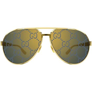 Hodinky & Bižuterie sluneční brýle Gucci Occhiali da Sole  GG1513S 005 Zlatá