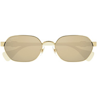 Hodinky & Bižuterie sluneční brýle Gucci Occhiali da Sole  GG1593S 002 Zlatá