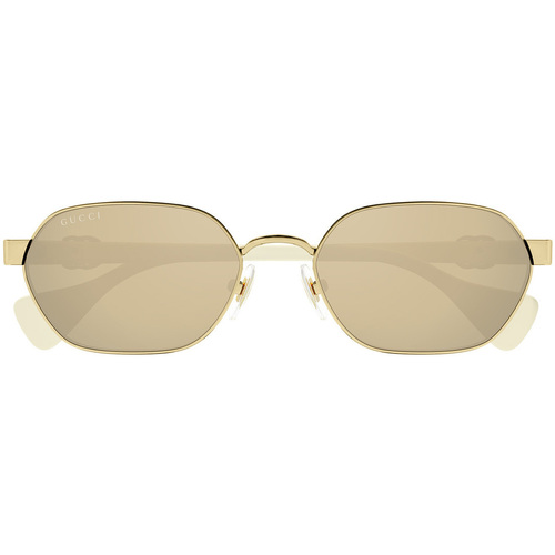Hodinky & Bižuterie sluneční brýle Gucci Occhiali da Sole  GG1593S 002 Zlatá