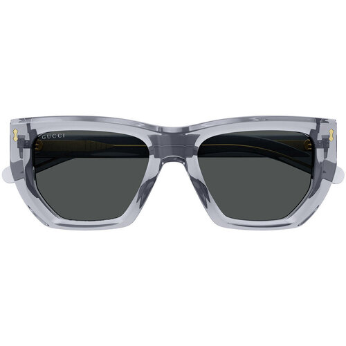 Hodinky & Bižuterie sluneční brýle Gucci Occhiali da Sole  GG1520S 004 Šedá