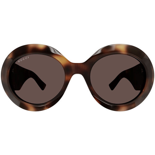 Hodinky & Bižuterie sluneční brýle Gucci Occhiali da Sole  GG1647S 009 Hnědá