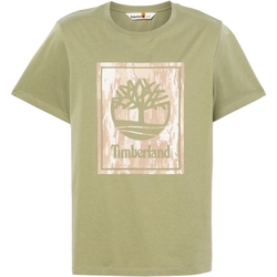 Textil Muži Trička s krátkým rukávem Timberland 236610 Zelená
