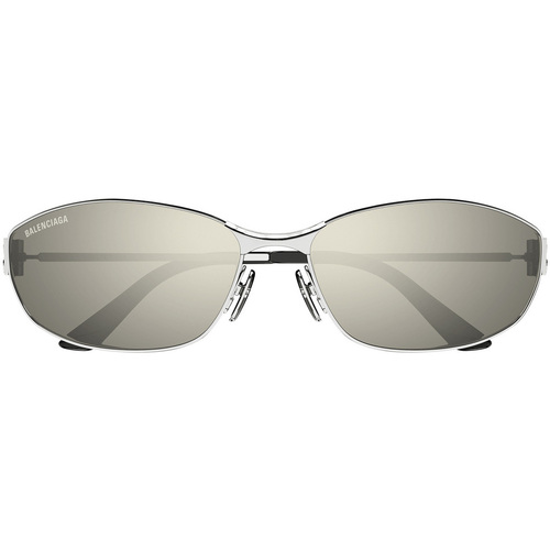 Hodinky & Bižuterie sluneční brýle Balenciaga Occhiali da Sole  BB0336S 006 Stříbrná       