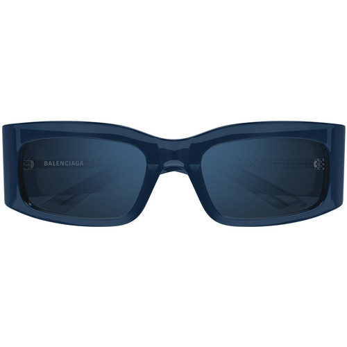 Hodinky & Bižuterie Ženy sluneční brýle Balenciaga Occhiali da Sole  BB0328S 004 Modrá