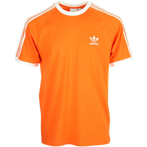 Textil Muži Trička s krátkým rukávem adidas Originals 3 Stripes Tee Shirt Oranžová