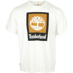 Textil Muži Trička s krátkým rukávem Timberland Colored Short Sleeve Tee Bílá