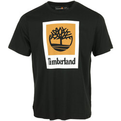Textil Muži Trička s krátkým rukávem Timberland Colored Short Sleeve Tee Černá