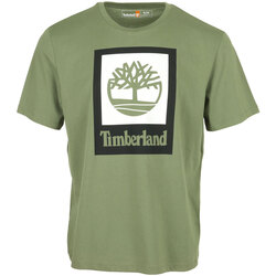 Textil Muži Trička s krátkým rukávem Timberland Colored Short Sleeve Tee Zelená