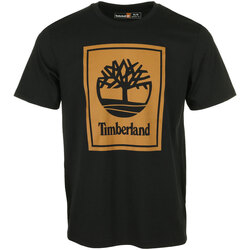 Textil Muži Trička s krátkým rukávem Timberland Short Sleeve Tee Černá