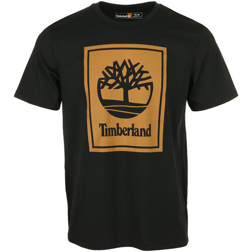 Textil Muži Trička s krátkým rukávem Timberland Short Sleeve Tee Černá