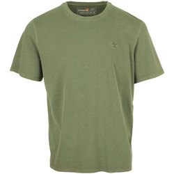 Textil Muži Trička s krátkým rukávem Timberland Garment Dye Short Sleeve Zelená