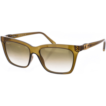Hodinky & Bižuterie Ženy sluneční brýle Salvatore Ferragamo SF1027S-315 Zelená