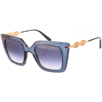 Hodinky & Bižuterie Ženy sluneční brýle Salvatore Ferragamo SF1041S-432 Modrá