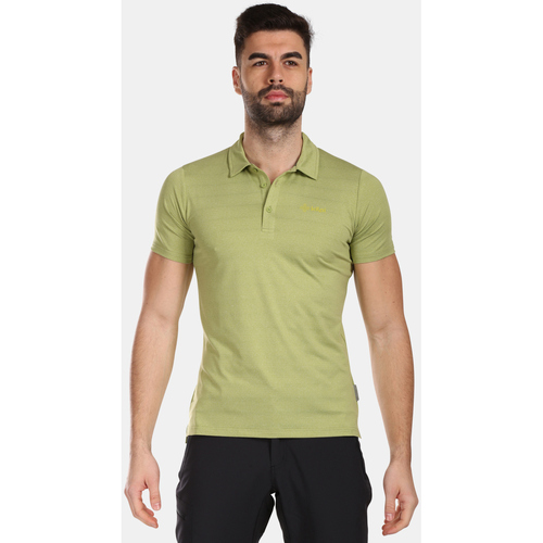 Textil Trička s krátkým rukávem Kilpi Pánské funkční polo tričko  OLIVA-M Zelená
