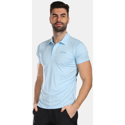 Textil Trička s krátkým rukávem Kilpi Pánské funkční polo tričko  OLIVA-M Modrá
