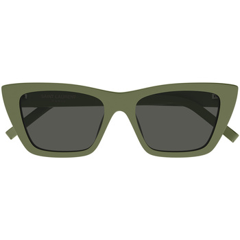 Hodinky & Bižuterie Ženy sluneční brýle Yves Saint Laurent Occhiali da Sole Saint Laurent SL 276 Mica 057 Khaki