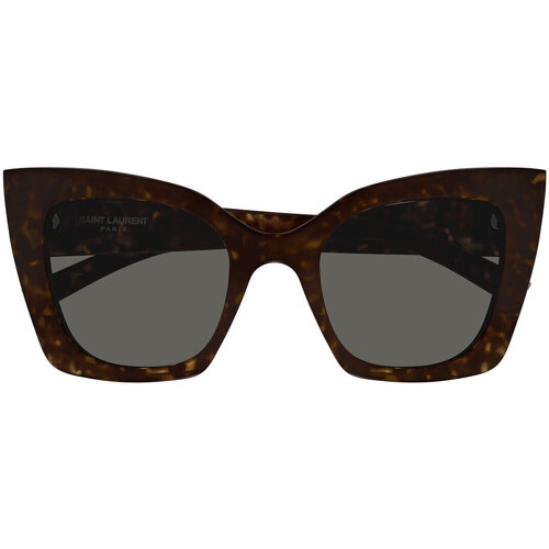 Hodinky & Bižuterie Ženy sluneční brýle Yves Saint Laurent Occhiali da Sole Saint Laurent  SL 552 008 Hnědá