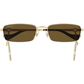 Hodinky & Bižuterie Ženy sluneční brýle Gucci Occhiali da Sole  GG1600S 002 con Catena Zlatá