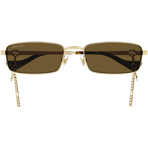 Hodinky & Bižuterie Ženy sluneční brýle Gucci Occhiali da Sole  GG1600S 002 con Catena Zlatá
