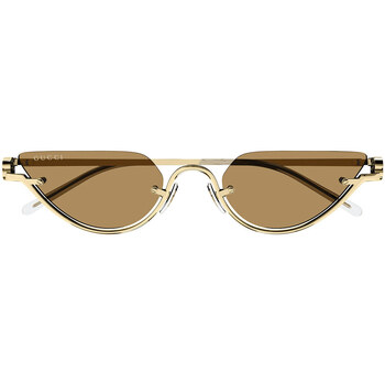 Hodinky & Bižuterie sluneční brýle Gucci Occhiali da Sole  GG1603S 002 Zlatá