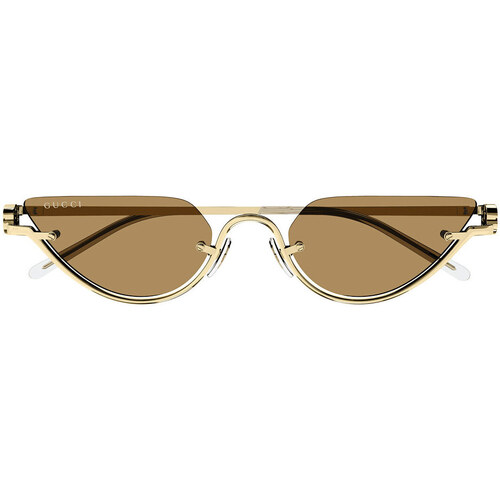 Hodinky & Bižuterie sluneční brýle Gucci Occhiali da Sole  GG1603S 002 Zlatá