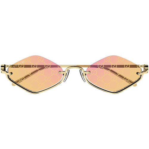 Hodinky & Bižuterie sluneční brýle Gucci Occhiali da Sole  GG1604S 004 Zlatá