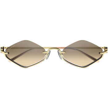 Hodinky & Bižuterie sluneční brýle Gucci Occhiali da Sole  GG1604S 003 Zlatá