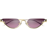 Hodinky & Bižuterie sluneční brýle Gucci Occhiali da Sole  GG1603S 003 Zlatá