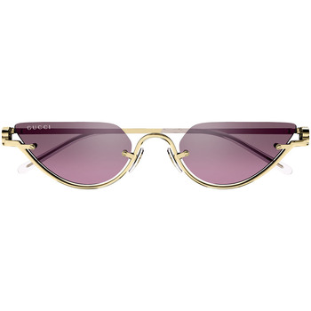 Hodinky & Bižuterie sluneční brýle Gucci Occhiali da Sole  GG1603S 003 Zlatá