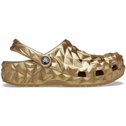 Boty Ženy Sandály Crocs Cls metallic geometric clog Zlatá
