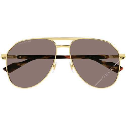 Hodinky & Bižuterie Muži sluneční brýle Gucci Occhiali da Sole  GG1220S 005 Fotocromatici Zlatá