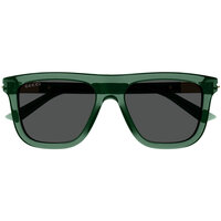 Hodinky & Bižuterie Muži sluneční brýle Gucci Occhiali da Sole  Web GG1502S 003 Khaki