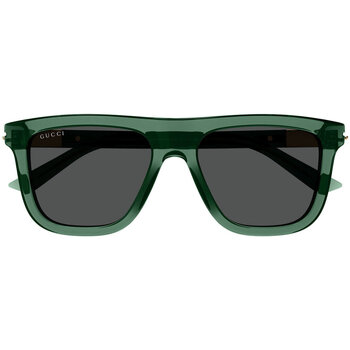 Hodinky & Bižuterie Muži sluneční brýle Gucci Occhiali da Sole  Web GG1502S 003 Zelená