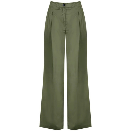 Textil Ženy Kalhoty Rinascimento CFC0119499003 Vojenská zelená