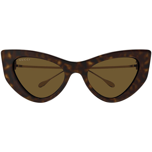 Hodinky & Bižuterie sluneční brýle Gucci Occhiali da Sole  GG1565S 002 Hnědá