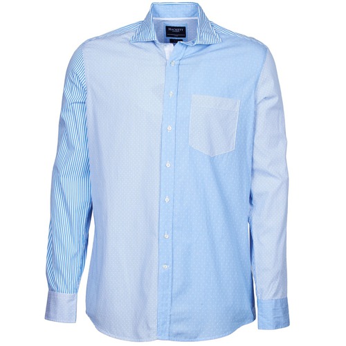 Textil Muži Košile s dlouhymi rukávy Hackett GORDON Modrá