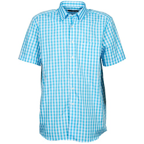 Textil Muži Košile s krátkými rukávy Pierre Cardin 539236202-140 Modrá