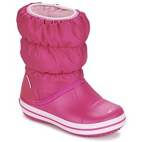 Boty Dívčí Zimní boty Crocs WINTER PUFF BOOT KIDS Růžová