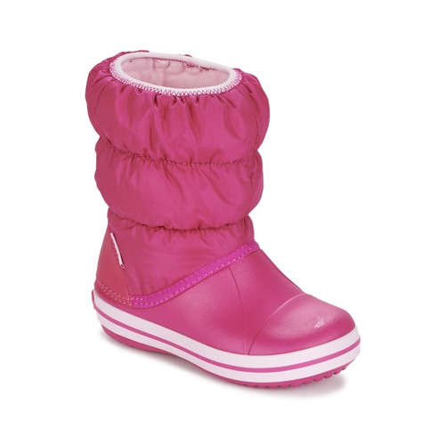 Boty Dívčí Zimní boty Crocs WINTER PUFF BOOT KIDS Růžová