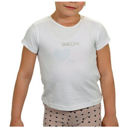 Textil Děti Trička & Pola Geox T-shirt Bílá