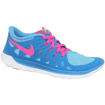 Boty Chlapecké Nízké tenisky Nike Free 50 GS Modré, Růžové