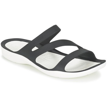 Boty Ženy Sandály Crocs SWIFTWATER SANDAL W Černá / Bílá