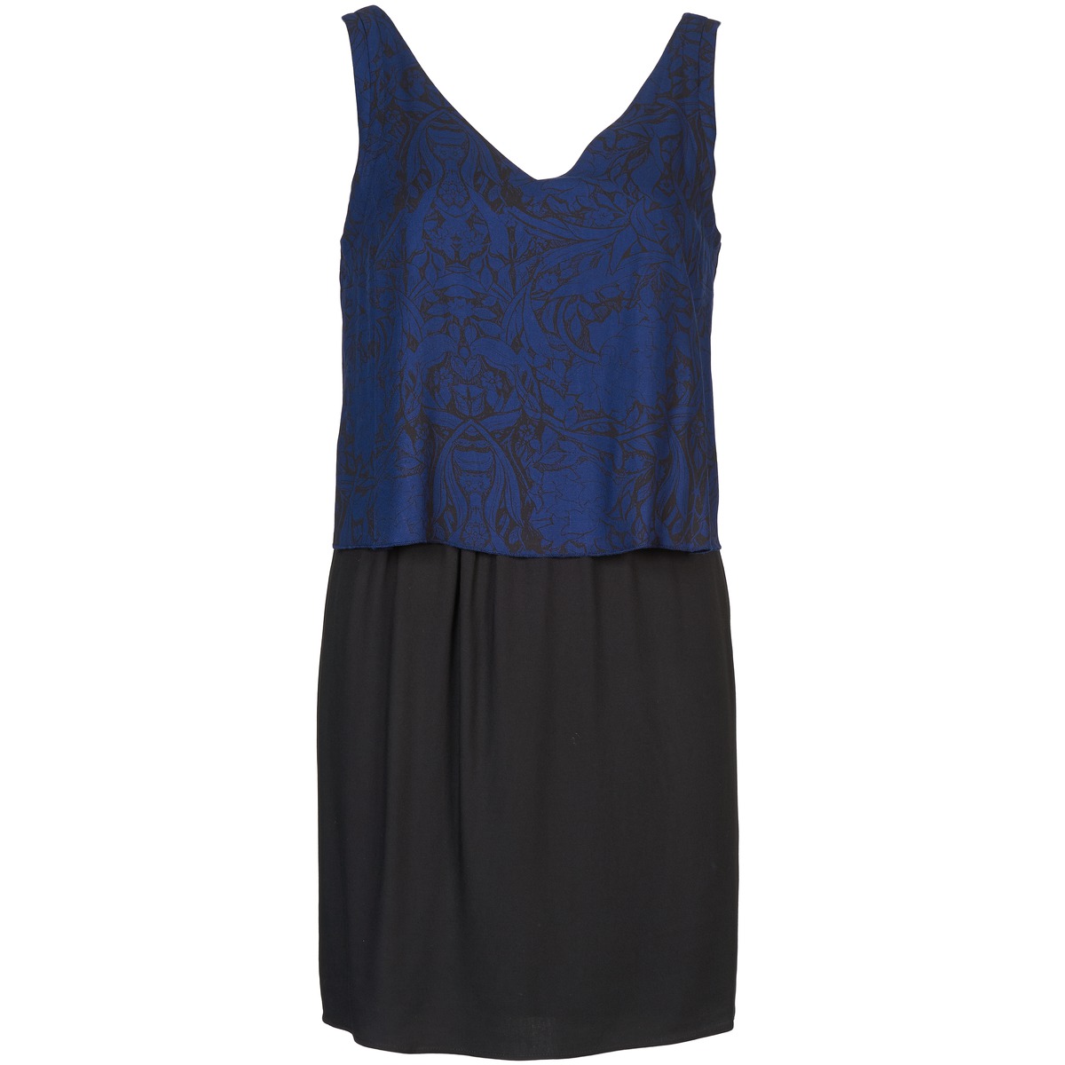 Textil Ženy Krátké šaty Naf Naf LORRICE Černá / Modrá