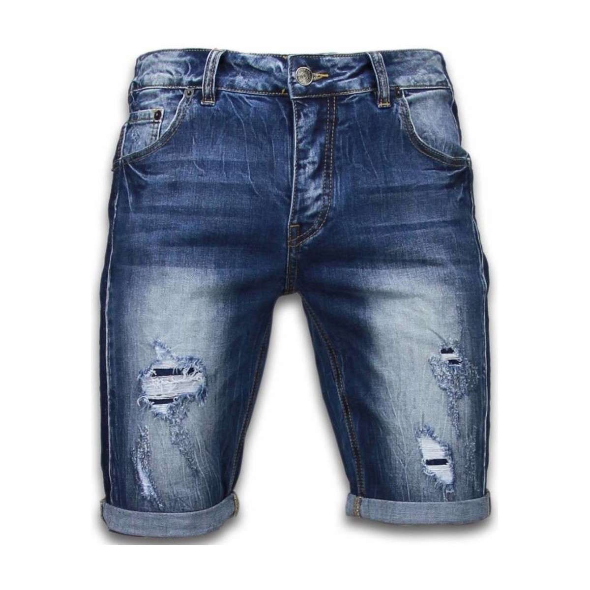 Textil Muži Tříčtvrteční kalhoty Enos 46871675 Modrá