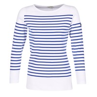 Textil Ženy Trička s dlouhými rukávy Armor Lux ROADY Bílá / Modrá