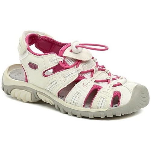 Boty Dívčí Sandály Rock Spring Ordos 49010 bílo růžové dětské sandály Bílá