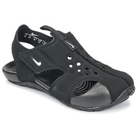 Boty Děti pantofle Nike SUNRAY PROTECT 2 TODDLER Černá / Bílá